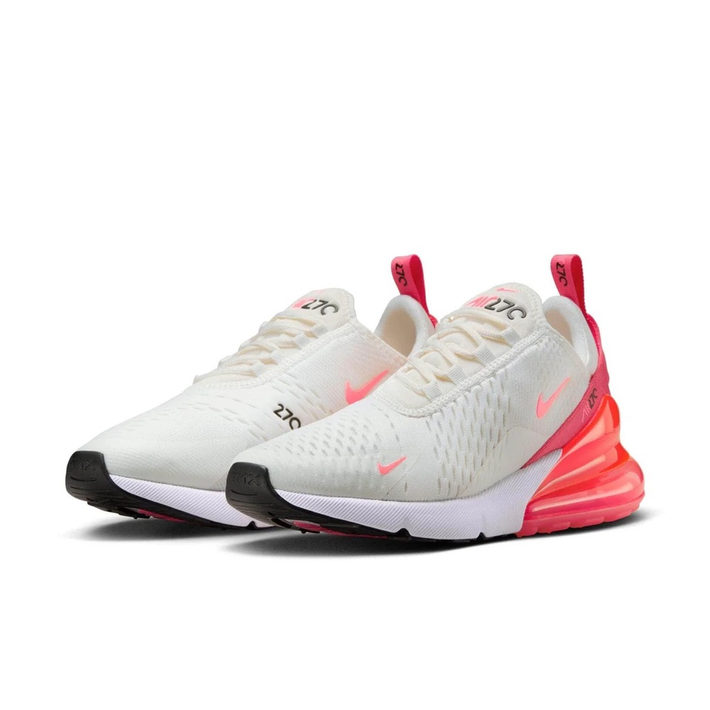NEW Nike Women's Air Max 270 Shoes with Box AH6789-122 Size 7.5 Sail Hot Punch